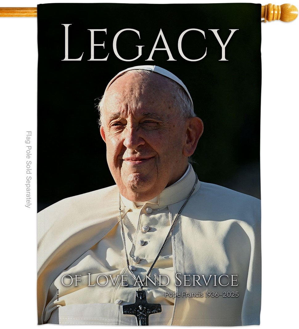 Papal Legacy Sunset Pope Francis House Flag